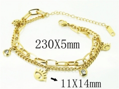 HY Wholesale Bracelets 316L Stainless Steel Jewelry Bracelets-HY24B0140NLE