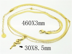 HY Wholesale Necklaces Stainless Steel 316L Jewelry Necklaces-HY32N0757PE