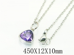 HY Wholesale Necklaces Stainless Steel 316L Jewelry Necklaces-HY15N0127LOZ