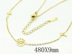 HY Wholesale Necklaces Stainless Steel 316L Jewelry Necklaces-HY24N0119PLW