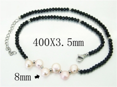 HY Wholesale Necklaces Stainless Steel 316L Jewelry Necklaces-HY21N0133HIQ