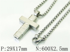 HY Wholesale Necklaces Stainless Steel 316L Jewelry Necklaces-HY41N0052HKS