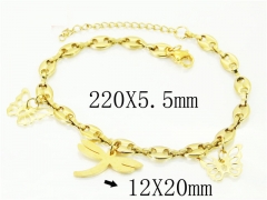 HY Wholesale Bracelets 316L Stainless Steel Jewelry Bracelets-HY66B0120PQ
