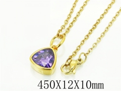 HY Wholesale Necklaces Stainless Steel 316L Jewelry Necklaces-HY15N0137MJV