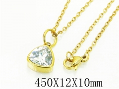 HY Wholesale Necklaces Stainless Steel 316L Jewelry Necklaces-HY15N0132MJQ