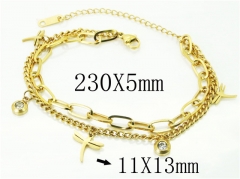 HY Wholesale Bracelets 316L Stainless Steel Jewelry Bracelets-HY24B0146NLS