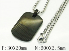 HY Wholesale Necklaces Stainless Steel 316L Jewelry Necklaces-HY41N0088PW