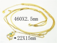 HY Wholesale Necklaces Stainless Steel 316L Jewelry Necklaces-HY32N0760HHF