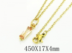 HY Wholesale Necklaces Stainless Steel 316L Jewelry Necklaces-HY15N0114MJA