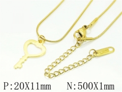 HY Wholesale Necklaces Stainless Steel 316L Jewelry Necklaces-HY59N0278MLD