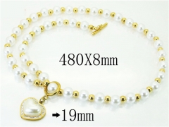 HY Wholesale Necklaces Stainless Steel 316L Jewelry Necklaces-HY80N0608HZL