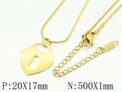HY Wholesale Necklaces Stainless Steel 316L Jewelry Necklaces-HY59N0276MLG