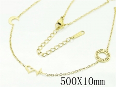 HY Wholesale Necklaces Stainless Steel 316L Jewelry Necklaces-HY24N0118PLE