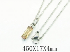 HY Wholesale Necklaces Stainless Steel 316L Jewelry Necklaces-HY15N0103LOA