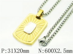 HY Wholesale Necklaces Stainless Steel 316L Jewelry Necklaces-HY41N0069HJF