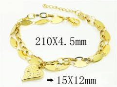 HY Wholesale Bracelets 316L Stainless Steel Jewelry Bracelets-HY66B0103PLS