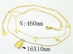 HY Wholesale Necklaces Stainless Steel 316L Jewelry Necklaces-HY32N0758HHE