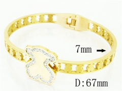 HY Wholesale Bangles Jewelry Stainless Steel 316L Fashion Bangle-HY64B1563HMX