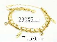 HY Wholesale Bracelets 316L Stainless Steel Jewelry Bracelets-HY24B0142NLQ