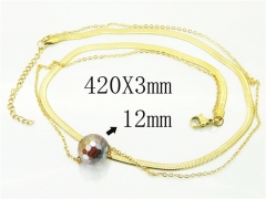 HY Wholesale Necklaces Stainless Steel 316L Jewelry Necklaces-HY92N0462HLW
