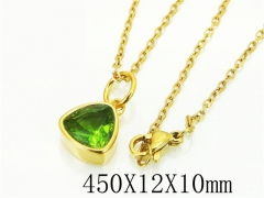 HY Wholesale Necklaces Stainless Steel 316L Jewelry Necklaces-HY15N0135MJV