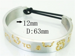 HY Wholesale Bangles Jewelry Stainless Steel 316L Fashion Bangle-HY64B1614HNW