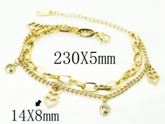 HY Wholesale Bracelets 316L Stainless Steel Jewelry Bracelets-HY24B0151NLZ