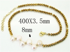 HY Wholesale Necklaces Stainless Steel 316L Jewelry Necklaces-HY21N0144HJW