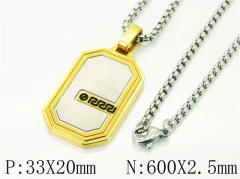 HY Wholesale Necklaces Stainless Steel 316L Jewelry Necklaces-HY41N0090HKA