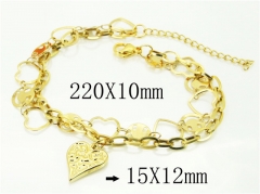 HY Wholesale Bracelets 316L Stainless Steel Jewelry Bracelets-HY66B0104PLR