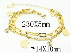 HY Wholesale Bracelets 316L Stainless Steel Jewelry Bracelets-HY24B0131NLZ