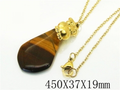 HY Wholesale Necklaces Stainless Steel 316L Jewelry Necklaces-HY92N0458HLW