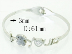 HY Wholesale Bangles Jewelry Stainless Steel 316L Fashion Bangle-HY64B1559HJX