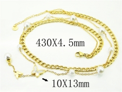 HY Wholesale Necklaces Stainless Steel 316L Jewelry Necklaces-HY32N0738HIF