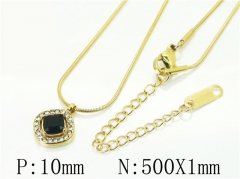 HY Wholesale Necklaces Stainless Steel 316L Jewelry Necklaces-HY59N0302MLS