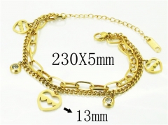 HY Wholesale Bracelets 316L Stainless Steel Jewelry Bracelets-HY24B0127NLZ