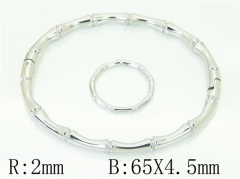 HY Wholesale Bangles Jewelry Stainless Steel 316L Fashion Bangle-HY12B0320HMW