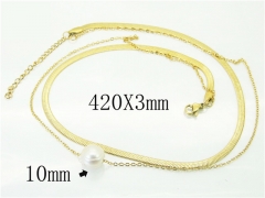 HY Wholesale Necklaces Stainless Steel 316L Jewelry Necklaces-HY92N0461HLE