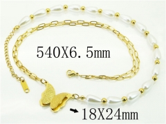 HY Wholesale Necklaces Stainless Steel 316L Jewelry Necklaces-HY80N0619PE