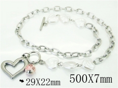 HY Wholesale Necklaces Stainless Steel 316L Jewelry Necklaces-HY21N0149HME