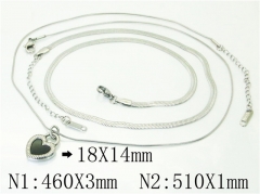 HY Wholesale Necklaces Stainless Steel 316L Jewelry Necklaces-HY59N0280PS