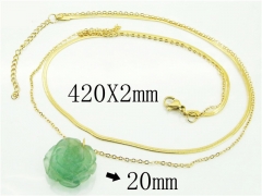 HY Wholesale Necklaces Stainless Steel 316L Jewelry Necklaces-HY92N0464HMR