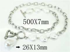 HY Wholesale Necklaces Stainless Steel 316L Jewelry Necklaces-HY21N0155HMD