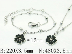 HY Wholesale Stainless Steel 316L Necklaces Bracelets Sets-HY91S1413HDD