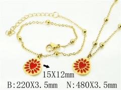 HY Wholesale Stainless Steel 316L Necklaces Bracelets Sets-HY91S1441HIC