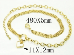 HY Wholesale Necklaces Stainless Steel 316L Jewelry Necklaces-HY59N0277OL