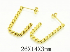 HY Wholesale Earrings 316L Stainless Steel Earrings-HY06E0334MW