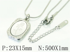 HY Wholesale Necklaces Stainless Steel 316L Jewelry Necklaces-HY59N0264MLT