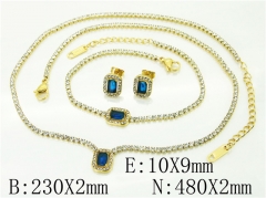 HY Wholesale Jewelry 316L Stainless Steel Earrings Necklace Jewelry Set-HY59S2421II5