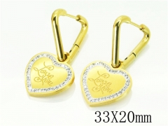 HY Wholesale Earrings 316L Stainless Steel Earrings-HY80E0684NL